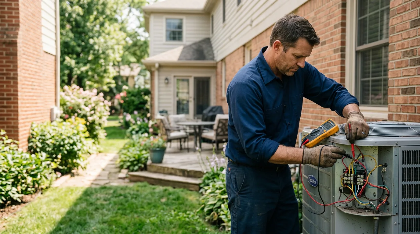HVAC technician working near Gradyville, KY